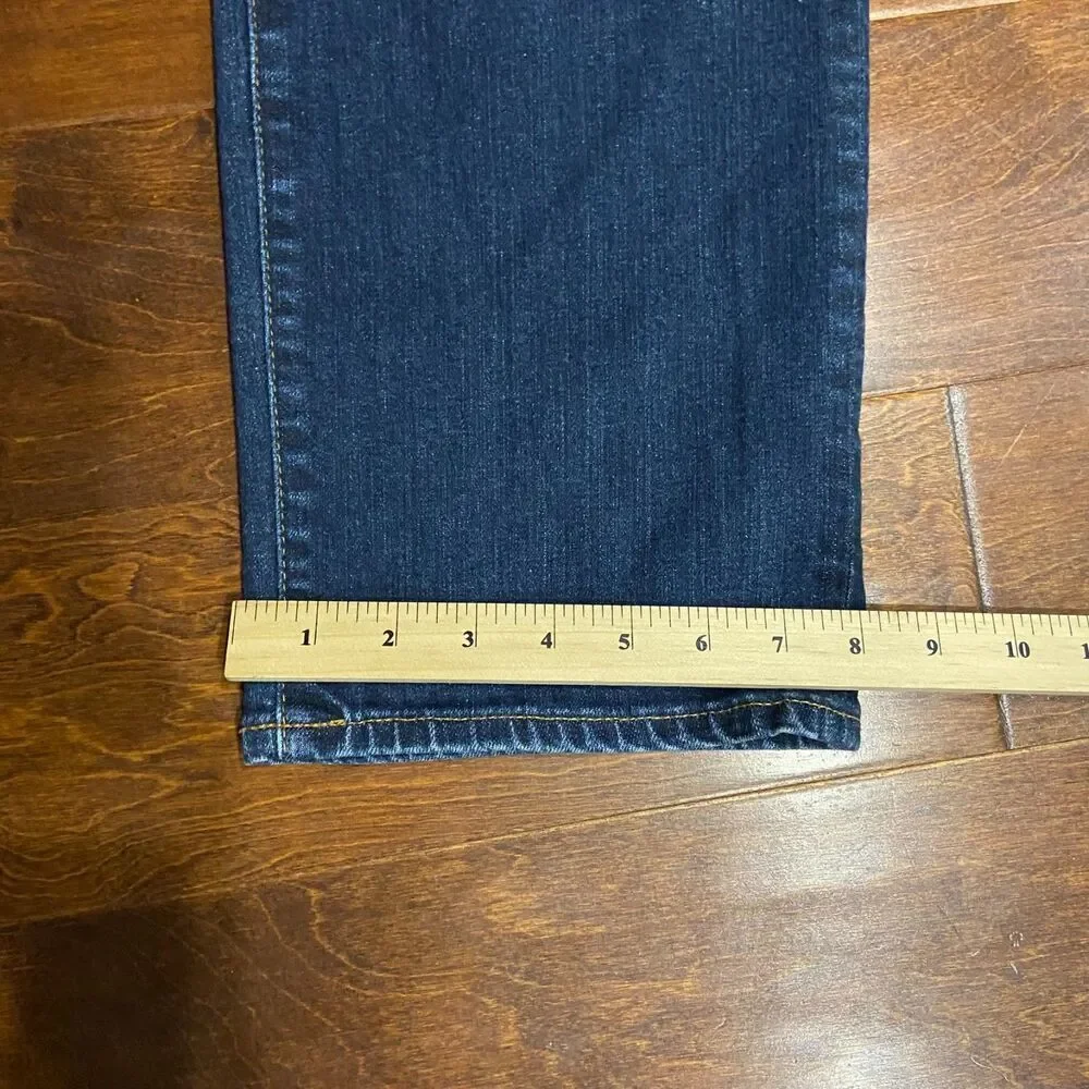 Adriano Goldschmied AG The Graduate Distressed Dark Denim Jeans Mens 40 x 34